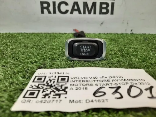 Interruttore Avviamento Motore Start-stop 31394114 START STOP Volvo V40 II 2012