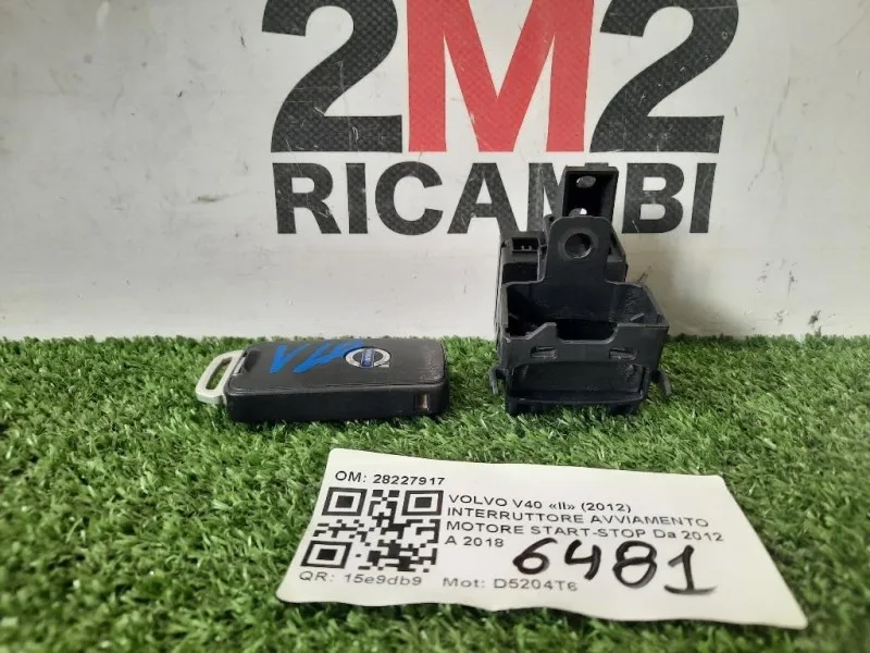 Interruttore Avviamento Motore Start-stop 28227917 Volvo V40 II 2012