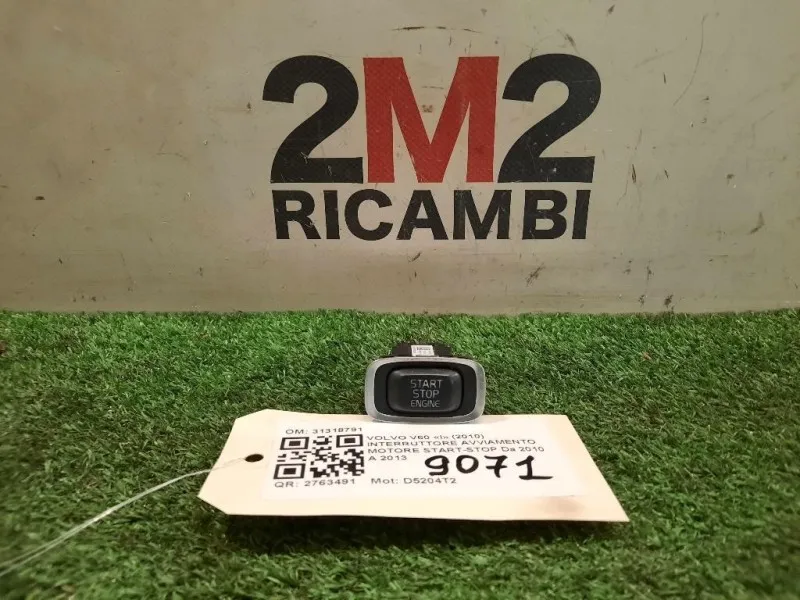 Interruttore Avviamento Motore Start-stop 31318791 Volvo V60 I 2010