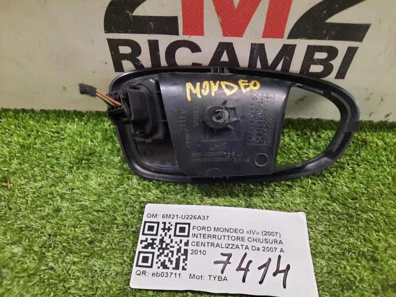 Interruttore Chiusura Centralizzata 6M21-U226A37 Ford Mondeo IV 2007