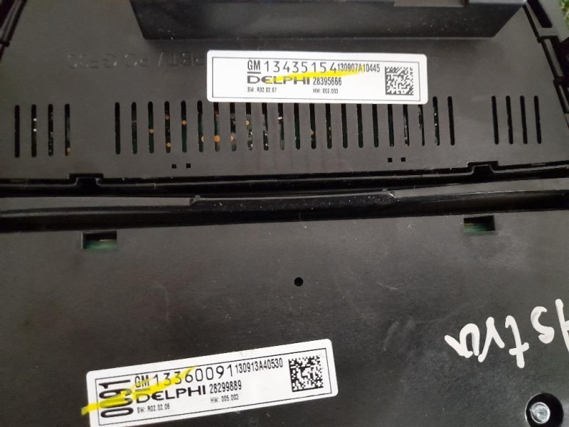 Interruttore Climatizzatore 28395666 Opel Astra J 2010