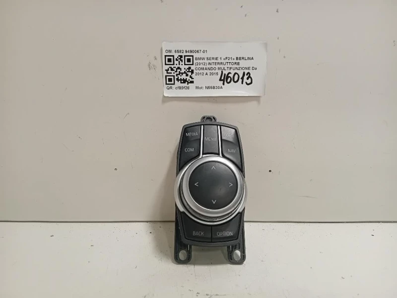 Interruttore Comando Multifunzione 6582 9490067-01 Bmw Serie 1 F21 Berlina 2012