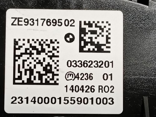 Interruttore Comando Multifunzione 6582 9286699-03 Bmw Serie 5 F10 Berlina 2010