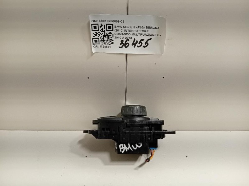 Interruttore Comando Multifunzione 6582 9286699-03 Bmw Serie 5 F10 Berlina 2010