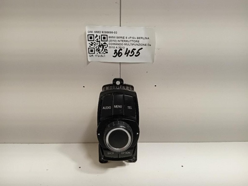 Interruttore Comando Multifunzione 6582 9286699-03 Bmw Serie 5 F10 Berlina 2010