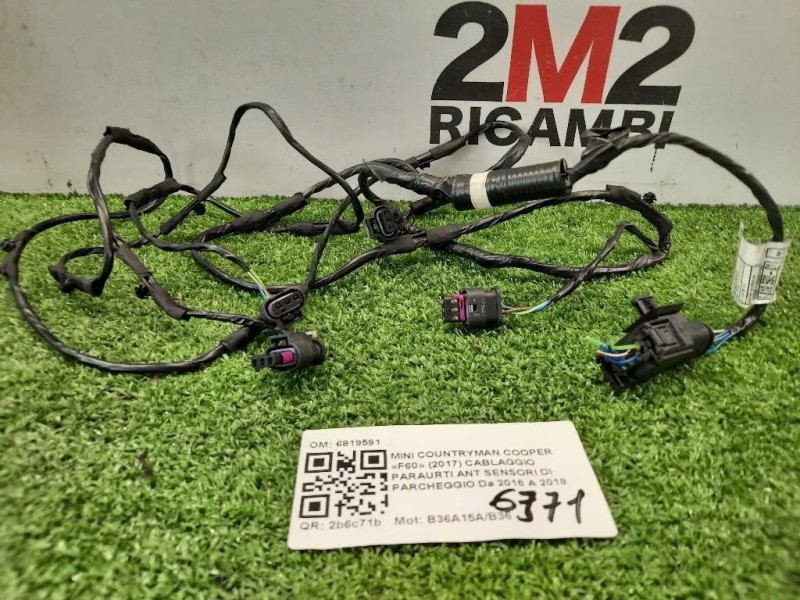 Cablaggio Paraurti ANT Sensori DI Parcheggio 6819591 Mini Countryman Cooper F60 2017