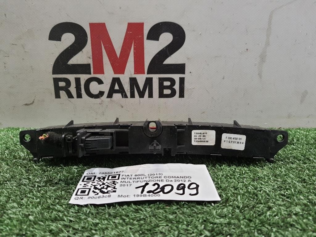 Interruttore Comando Multifunzione 735591877 Fiat 500L 2013