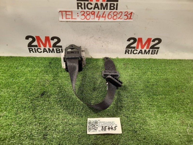 Cintura DI Sicurezza Sedile ANT DX A1718601285 Mercedes Classe SLK R171 2008