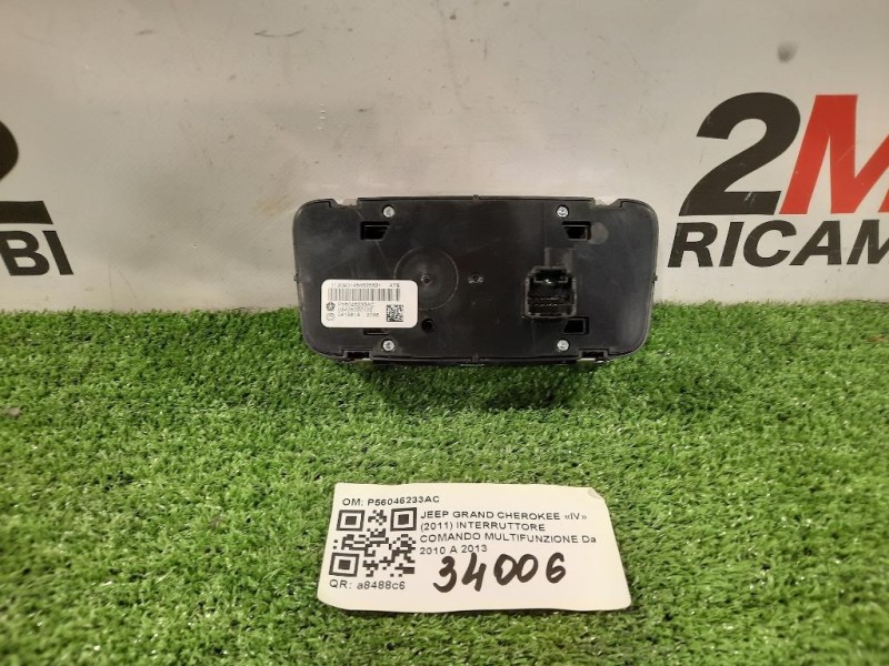 Interruttore Comando Multifunzione P56046233AC Jeep Grand Cherokee IV 2011