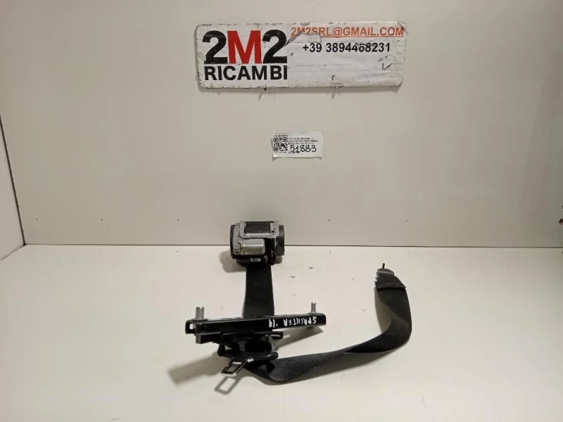 Cintura DI Sicurezza Sedile ANT DX 601384300 Mercedes Sprinter III 2013