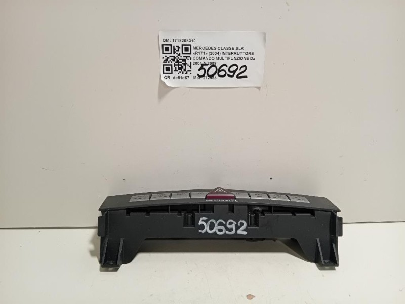 Interruttore Comando Multifunzione 1718208310 Mercedes Classe SLK R171 2004