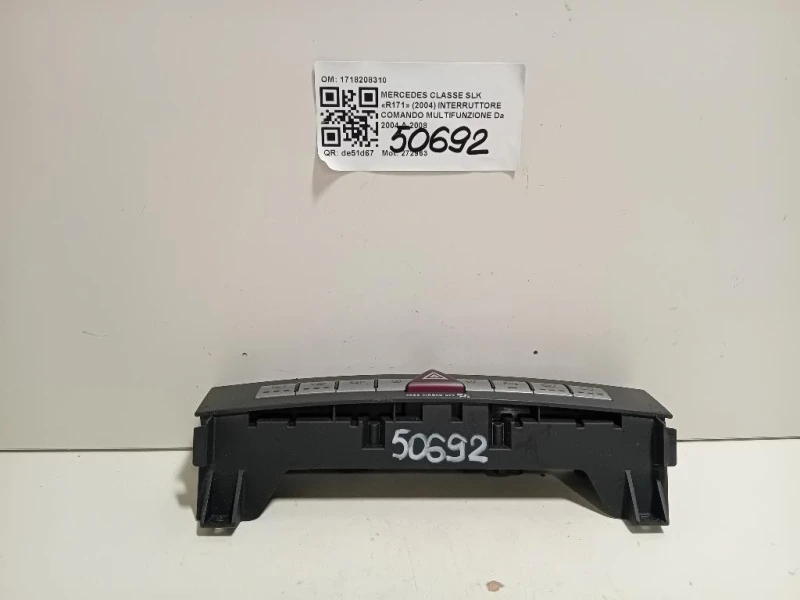 Interruttore Comando Multifunzione 1718208310 Mercedes Classe SLK R171 2004