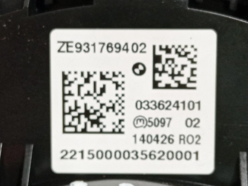 Interruttore Comando Multifunzione 033624101 Mini MINI Cooper F56 2018