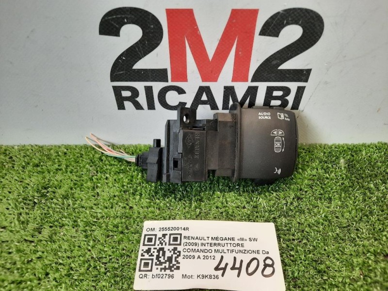 Interruttore Comando Multifunzione 255520014R Renault Mégane III SW 2009