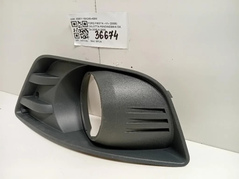 Calotta Fendinebbia DX 5S6Y-15A245-ABW Ford Fiesta VI 2008
