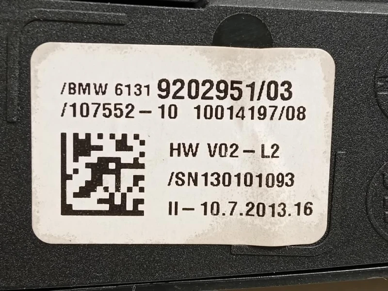 Interruttore ECO Drive 9202951-03 Bmw Serie 5 F10 Berlina 2010