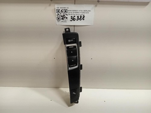 Interruttore ECO Drive 9202951-03 Bmw Serie 5 F10 Berlina 2010