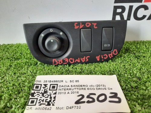 Interruttore ECO Drive 251B49802R Dacia Sandero II 2013