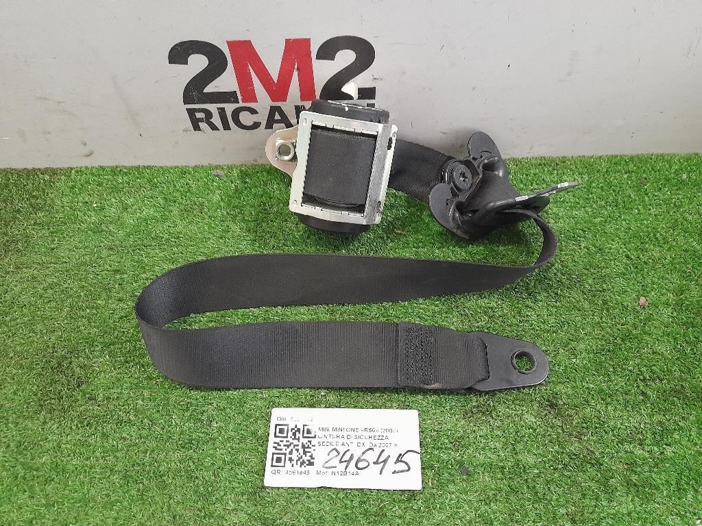 Cintura DI Sicurezza Sedile ANT DX 7261942 Mini MINI ONE R56 2007