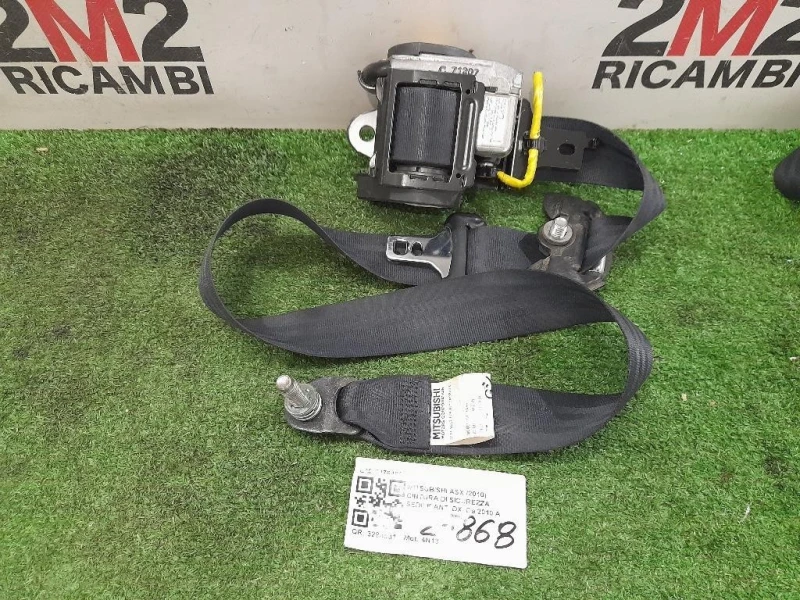 Cintura DI Sicurezza Sedile ANT DX 6176496 Mitsubishi ASX I 2010