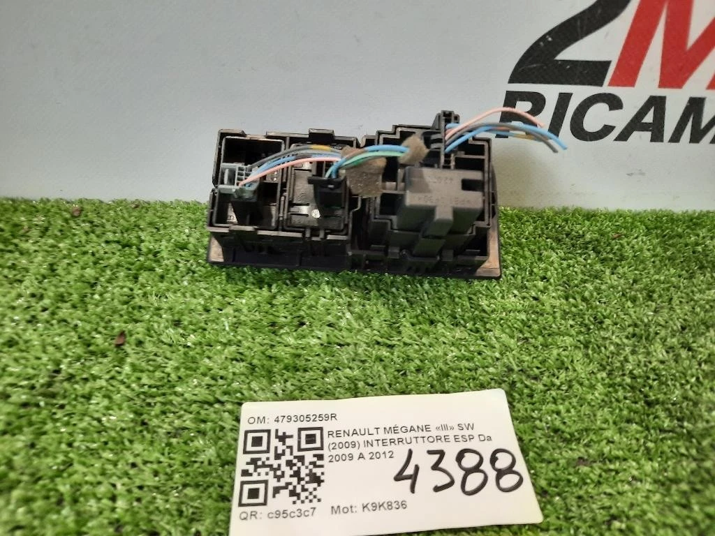 Interruttore ESP 479305259R GRUPPO ESP Renault Mégane III SW 2009