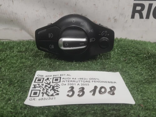 Interruttore Fendinebbia 8K0 941 531 AL Audi A4 8E2 2001