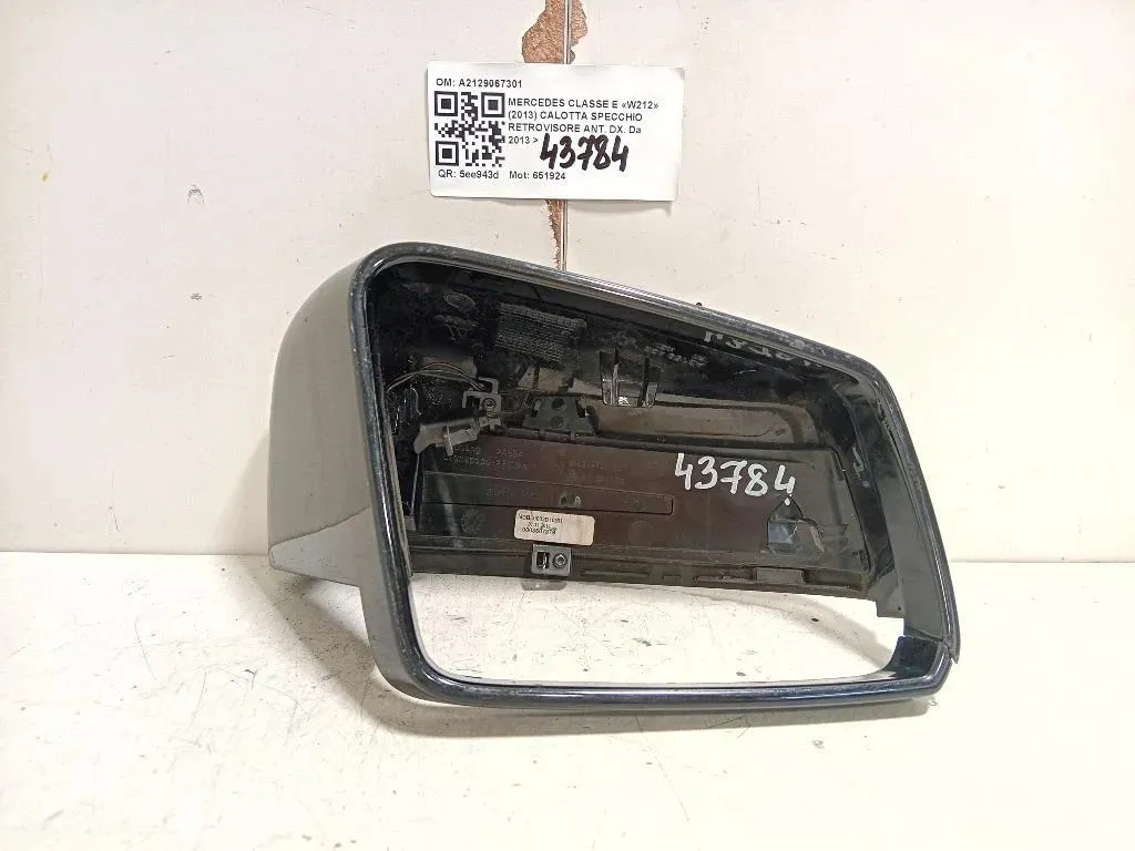 Calotta Specchio Retrovisore ANT DX A2129067301 Mercedes Classe E W212 2013