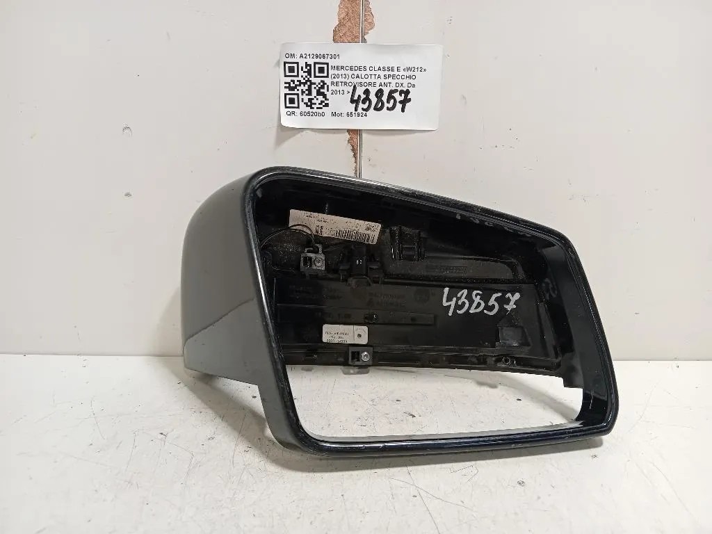 Calotta Specchio Retrovisore ANT DX A2129067301 Mercedes Classe E W212 2013