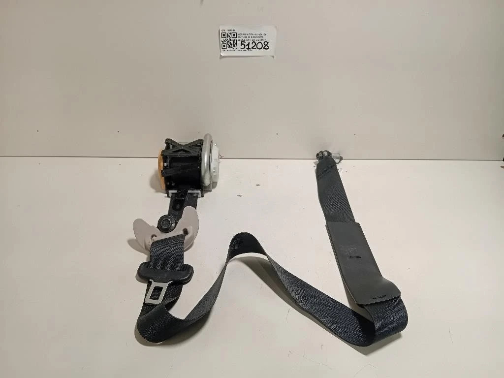 Cintura DI Sicurezza Sedile ANT DX 1085884 Nissan Micra IV 2013
