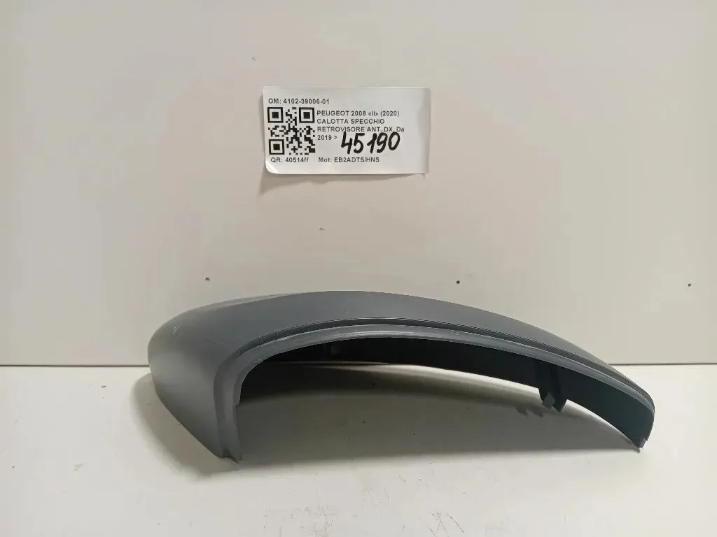 Calotta Specchio Retrovisore ANT DX 4102-39006-01 Peugeot 2008 II 2020