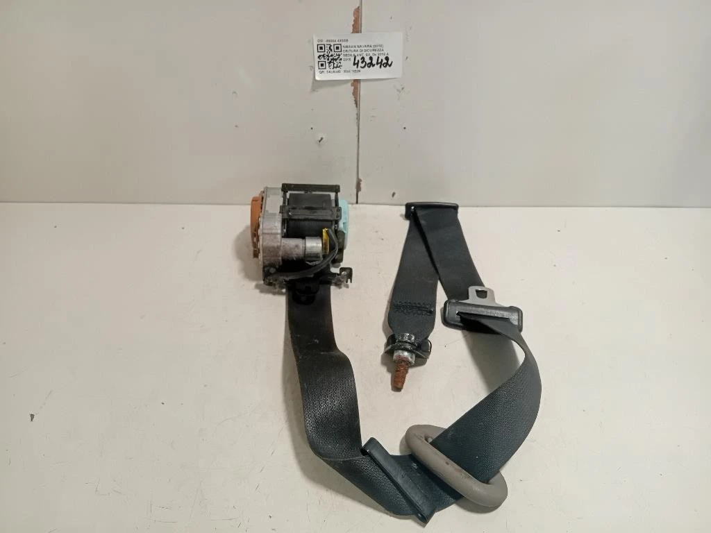 Cintura DI Sicurezza Sedile ANT DX 86884 4X30B Nissan Navara 2010