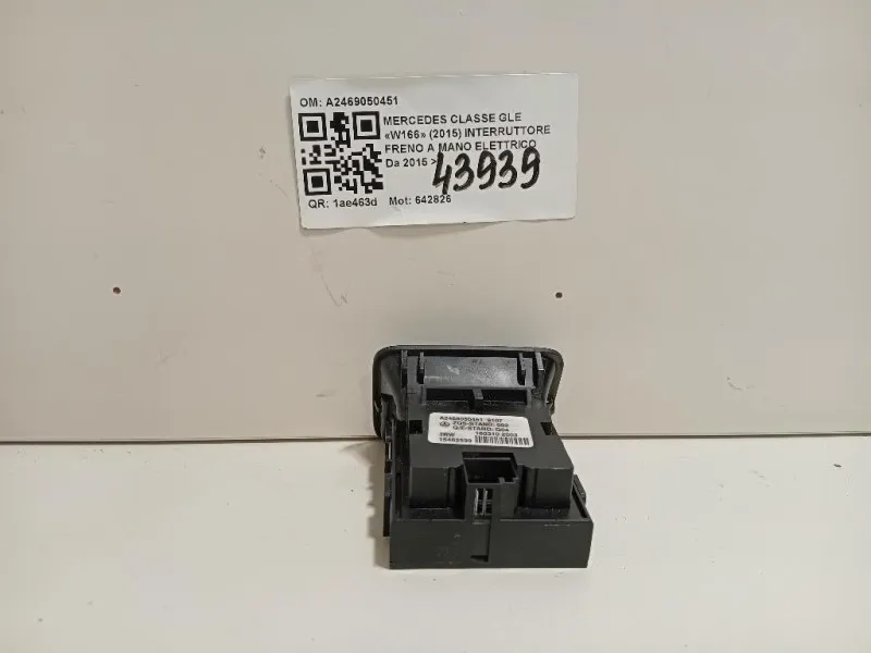 Interruttore Freno A MANO Elettrico A2469050451 Mercedes Classe GLE W166 2015
