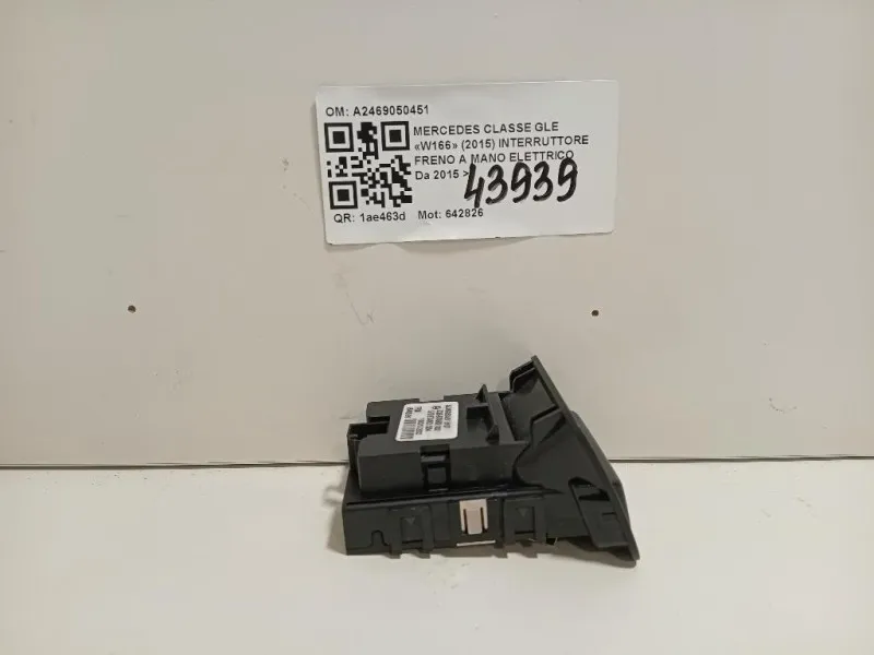 Interruttore Freno A MANO Elettrico A2469050451 Mercedes Classe GLE W166 2015