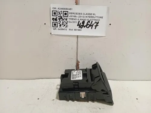 Interruttore Freno A MANO Elettrico A2469050451 Mercedes Classe ML W166 2012