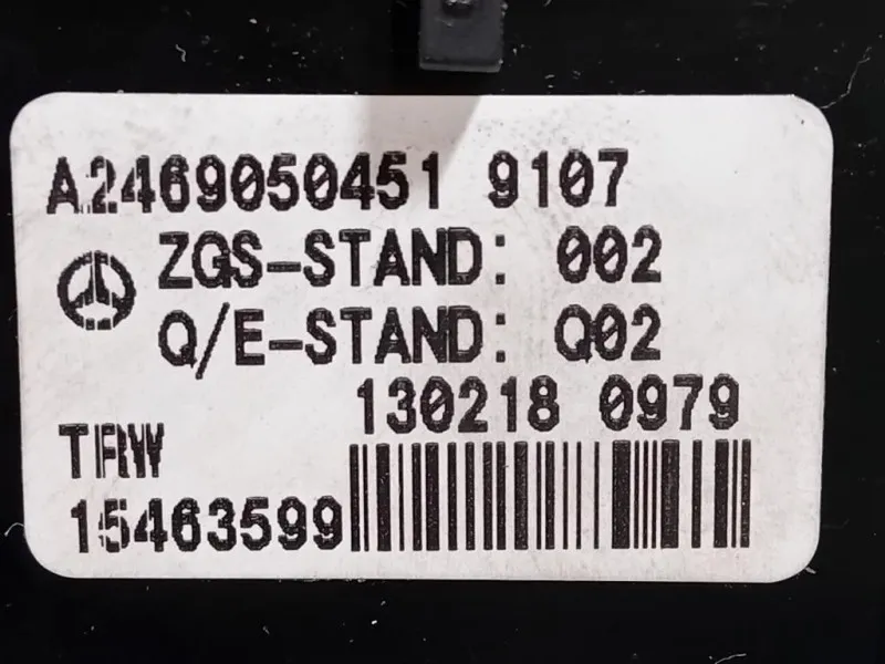 Interruttore Freno A MANO Elettrico A2469050451 Mercedes Classe ML W166 2012