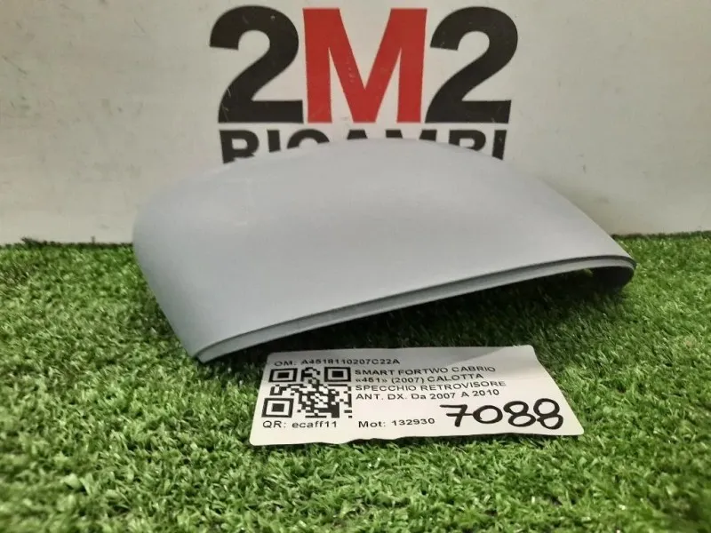 Calotta Specchio Retrovisore ANT DX A4518110207C22A Smart Fortwo Cabrio 451 2007