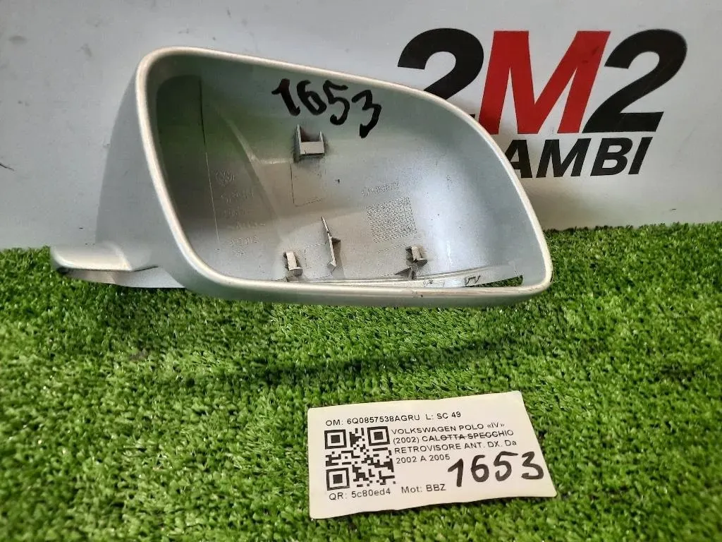 Calotta Specchio Retrovisore ANT DX 6Q0857538AGRU Volkswagen POLO IV 2002