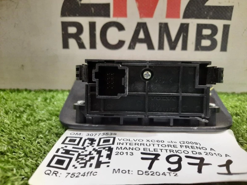 Interruttore Freno A MANO Elettrico 30773539 Volvo XC60 I 2009