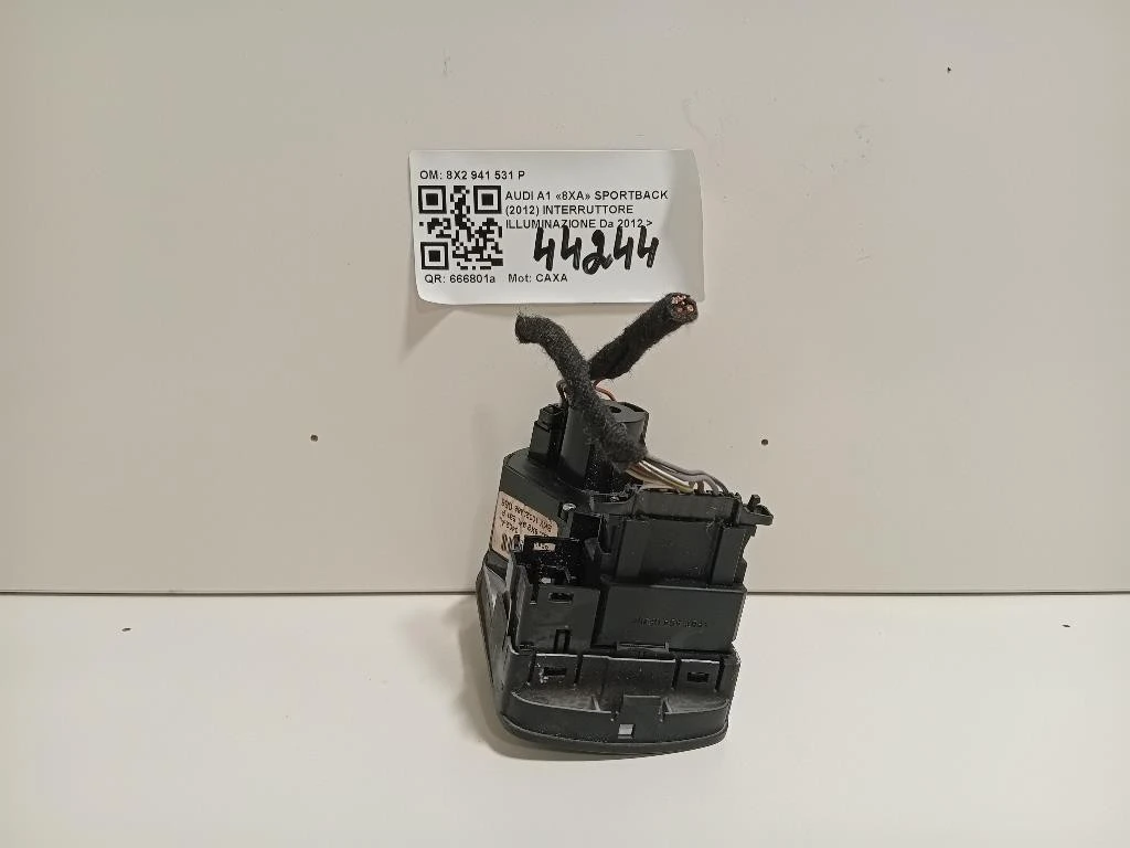Interruttore Illuminazione 8X2 941 531 P Audi A1 8XA Sportback 2012