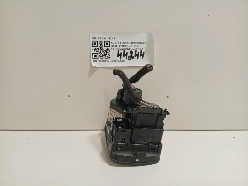 Interruttore Illuminazione 8X2 941 531 P Audi A1 8XA Sportback 2012
