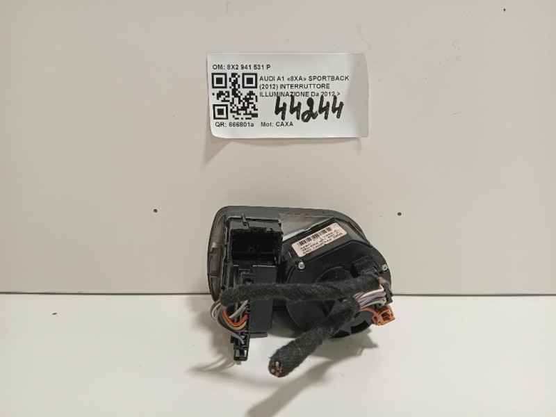 Interruttore Illuminazione 8X2 941 531 P Audi A1 8XA Sportback 2012