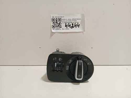 Interruttore Illuminazione 8X2 941 531 P Audi A1 8XA Sportback 2012