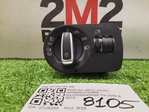 Interruttore Illuminazione 8P1941531AE Audi A3 8P1 2008