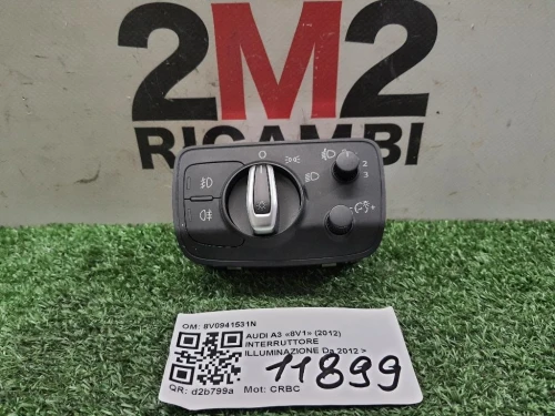 Interruttore Illuminazione 8V0941531N Audi A3 8V1 2012