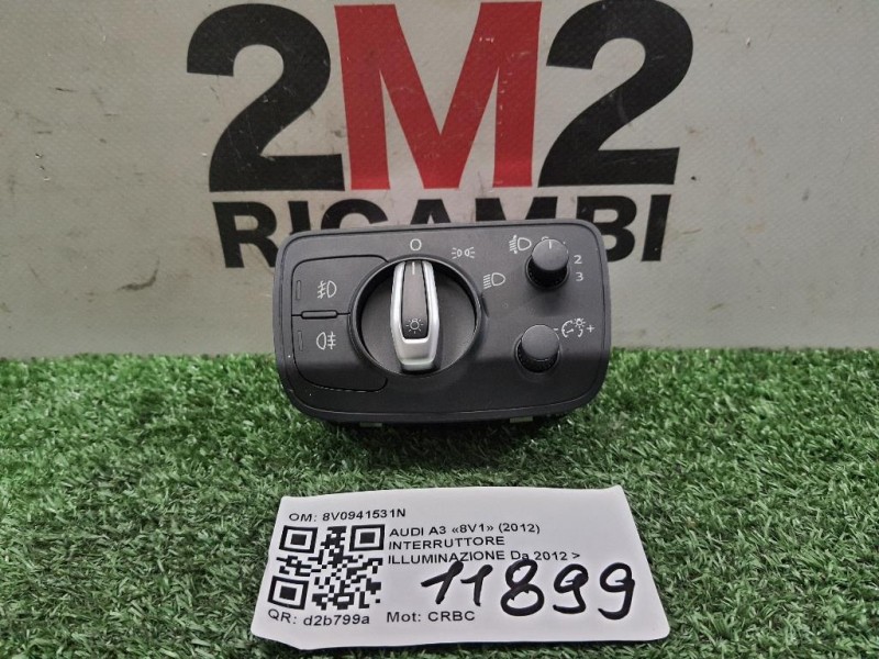 Interruttore Illuminazione 8V0941531N Audi A3 8V1 2012