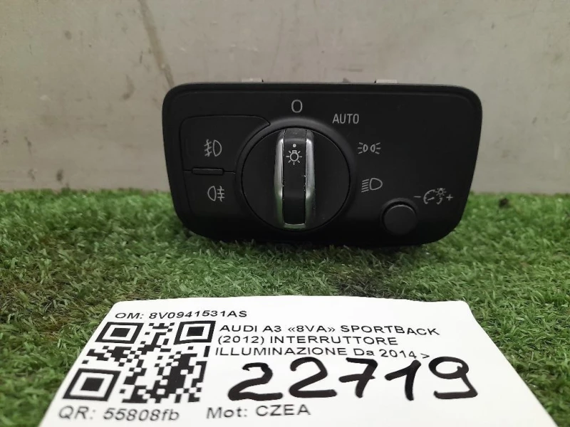 Interruttore Illuminazione 8V0941531AE Audi A3 8VA Sportback 2012