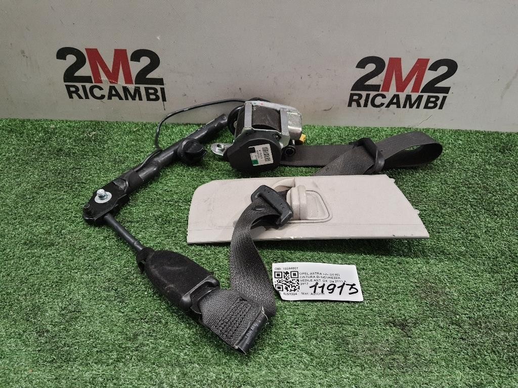 Cintura DI Sicurezza Sedile ANT DX 13394807 Opel Astra J 2010