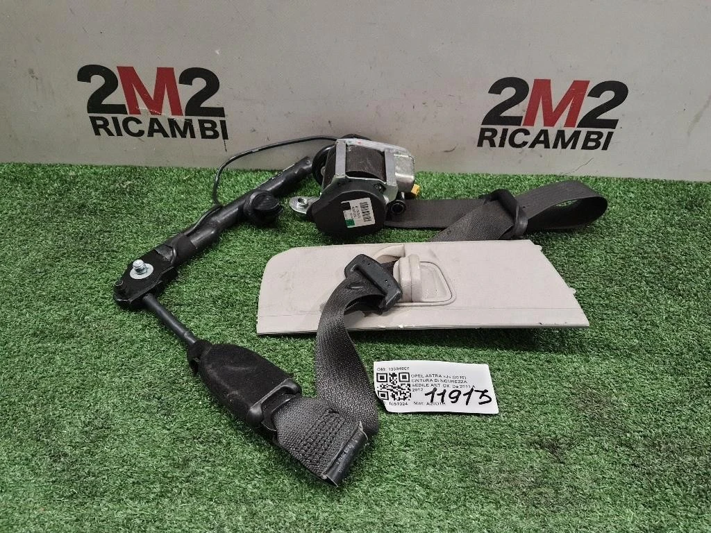 Cintura DI Sicurezza Sedile ANT DX 13394807 Opel Astra J 2010