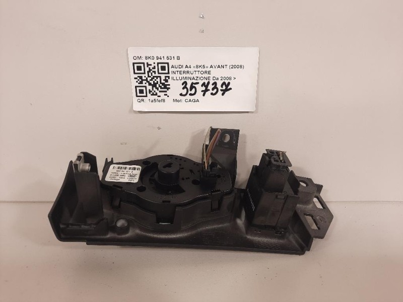 Interruttore Illuminazione 8K0 941 531 B Audi A4 8K5 Avant 2008