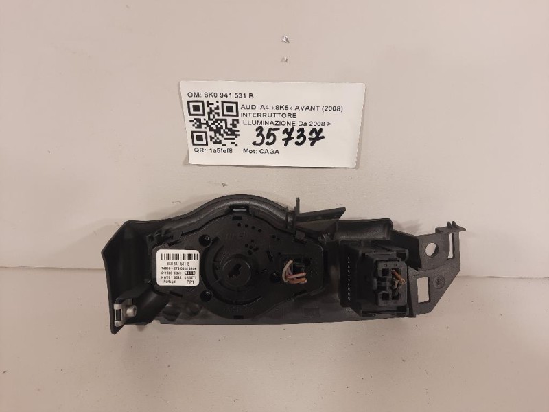 Interruttore Illuminazione 8K0 941 531 B Audi A4 8K5 Avant 2008